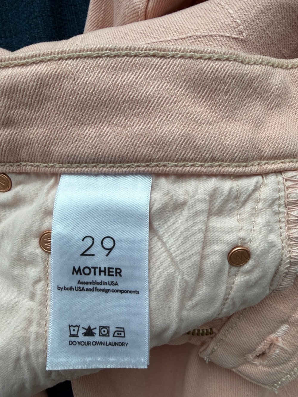 NWT Mother superior peach colored jean, cute for spring! - Picture 6 of 8